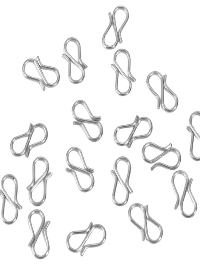 Tdas 200 Pcs S Hooks for Jewellery Making S Shaped Hook for Necklace DIY Jewellery Making Chain Necklace Bracelet Jewelry findings Connectors Fasteners Art & Craft (Silver) - Image 4